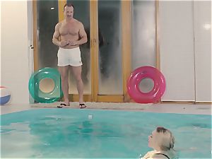 RELAXXXED - big-chested british babe loves steaming pool fucky-fucky